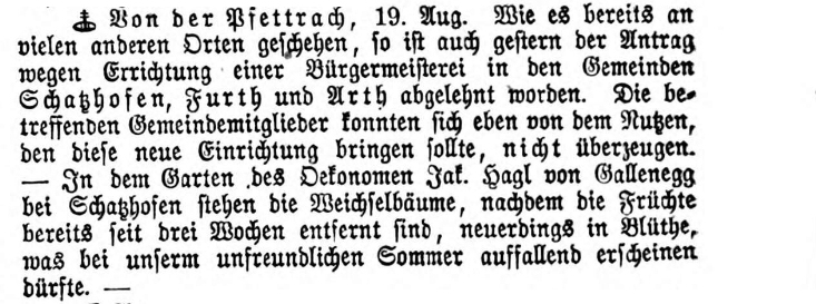 Klicken Sie zuerst in den Kreismittelpunkt, dann an irgendeiner Stelle auf den Kreis selbst.