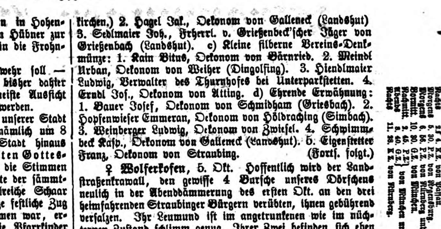 Klicken Sie zuerst in den Kreismittelpunkt, dann an irgendeiner Stelle auf den Kreis selbst.