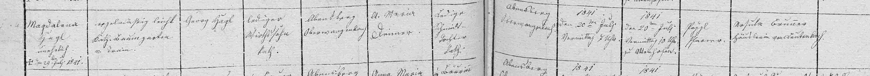 Klicken Sie zuerst in den Kreismittelpunkt, dann an irgendeiner Stelle auf den Kreis selbst.