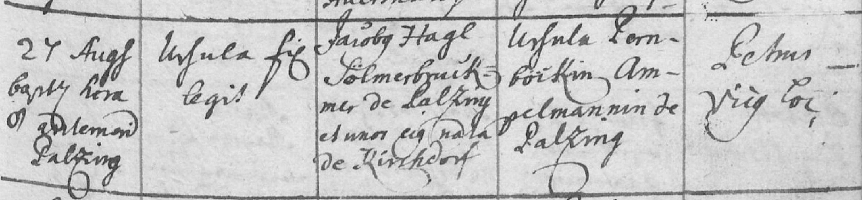 Klicken Sie zuerst in den Kreismittelpunkt, dann an irgendeiner Stelle auf den Kreis selbst.
