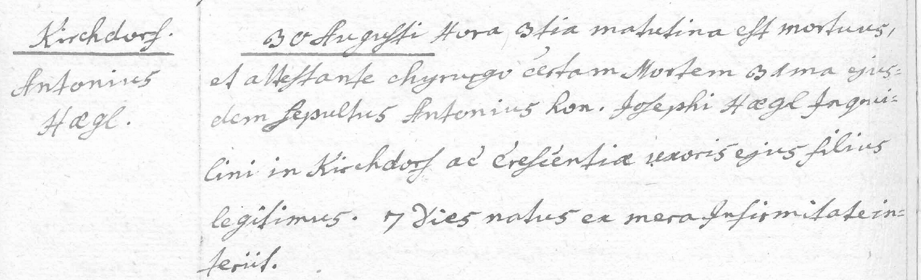 Klicken Sie zuerst in den Kreismittelpunkt, dann an irgendeiner Stelle auf den Kreis selbst.