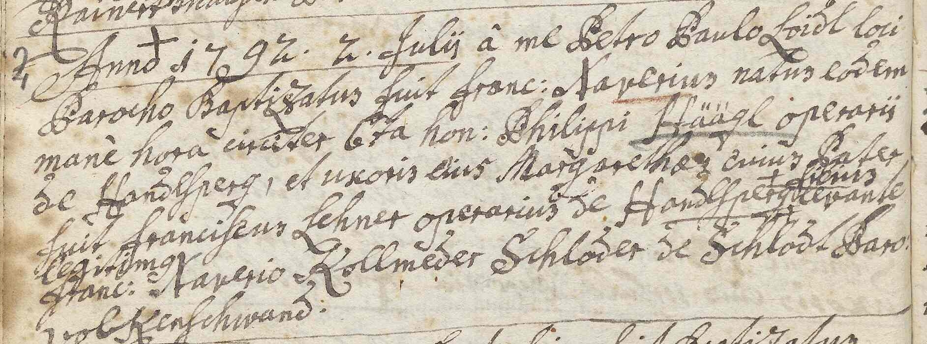Klicken Sie zuerst in den Kreismittelpunkt, dann an irgendeiner Stelle auf den Kreis selbst.