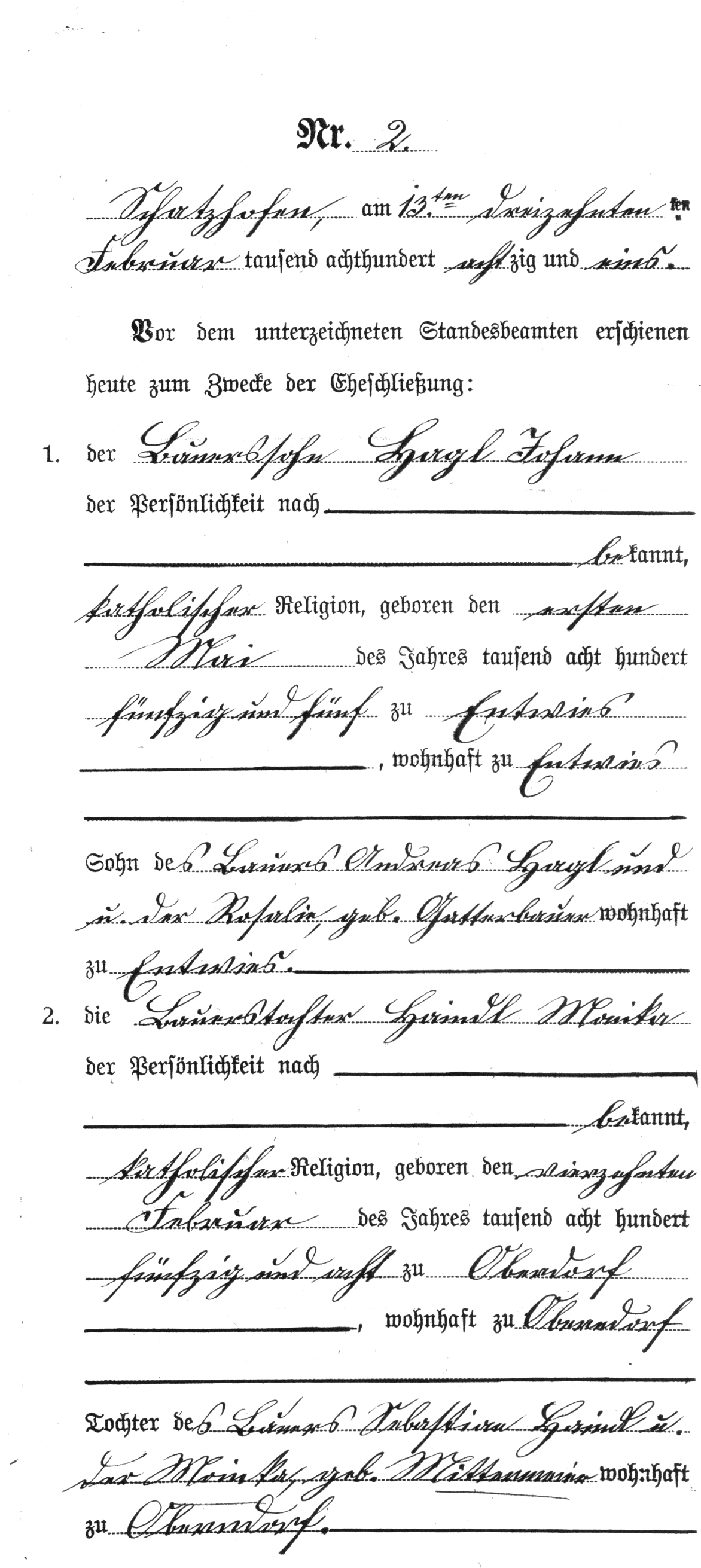 Klicken Sie zuerst in den Kreismittelpunkt, dann an irgendeiner Stelle auf den Kreis selbst.