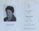 Sterbebild Lydia Weis (Gruber)